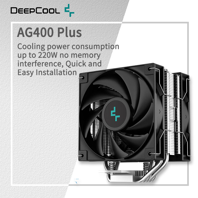 Air Cooler Cpu - DEEPCOOL AG400 4 warmtepijpen Dual Fan