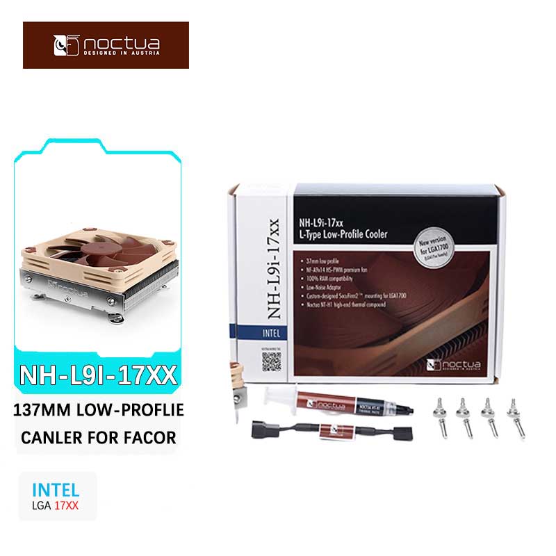 Air Cooler Cpu - Noctua NH-L9i-17xx 2-hittepijp Dunne CPU-koeler ITX