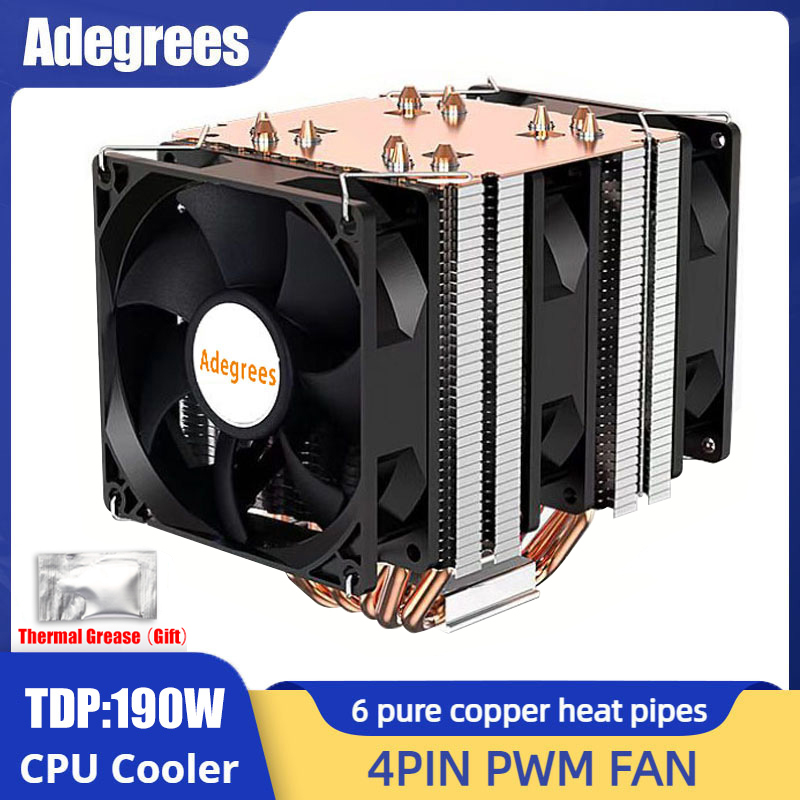Cpu Cooler - 6 Heatpipe CPU Koeler 4Pin PWM