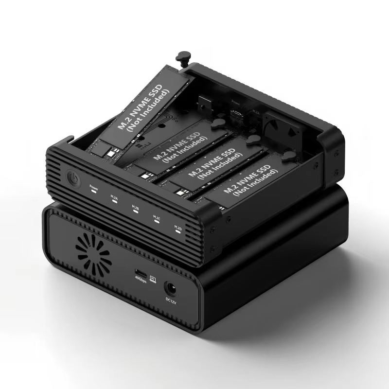 Aluminium M2 4-bay USB4 extern - Case Fan recensie en prijs