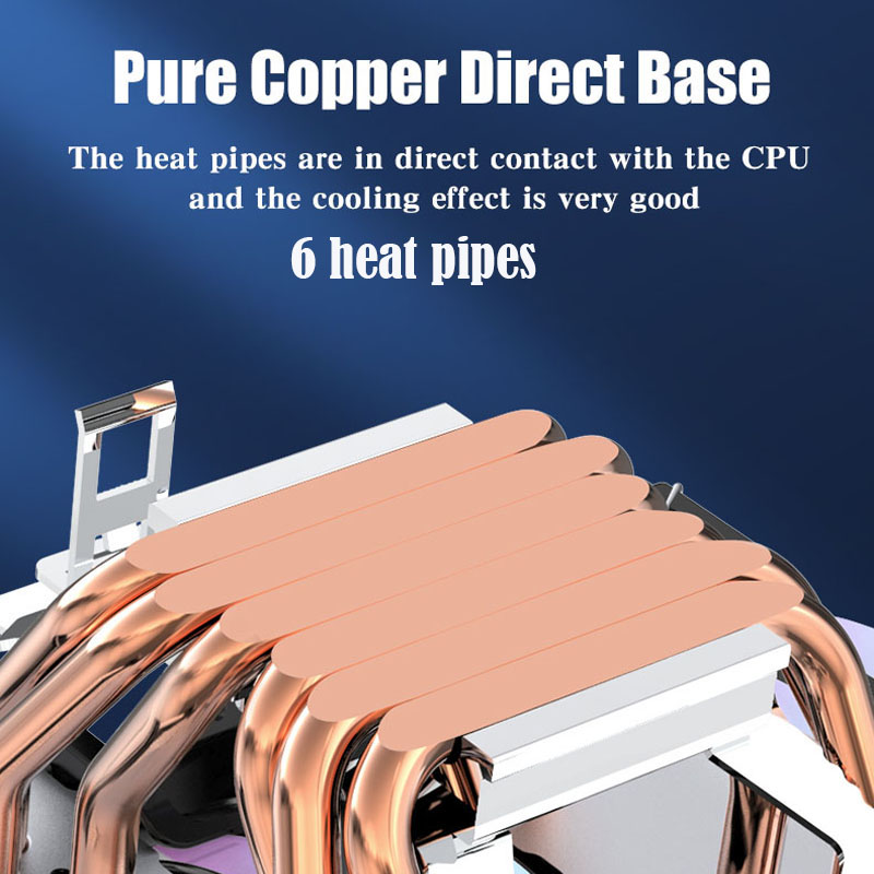 6 Heatpipe CPU Koeler 4Pin PWM - Cpu Cooler recensie en prijs