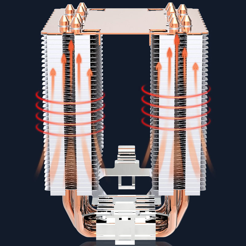 6 Heatpipe CPU Koeler 4Pin PWM - Cpu Cooler recensie en prijs